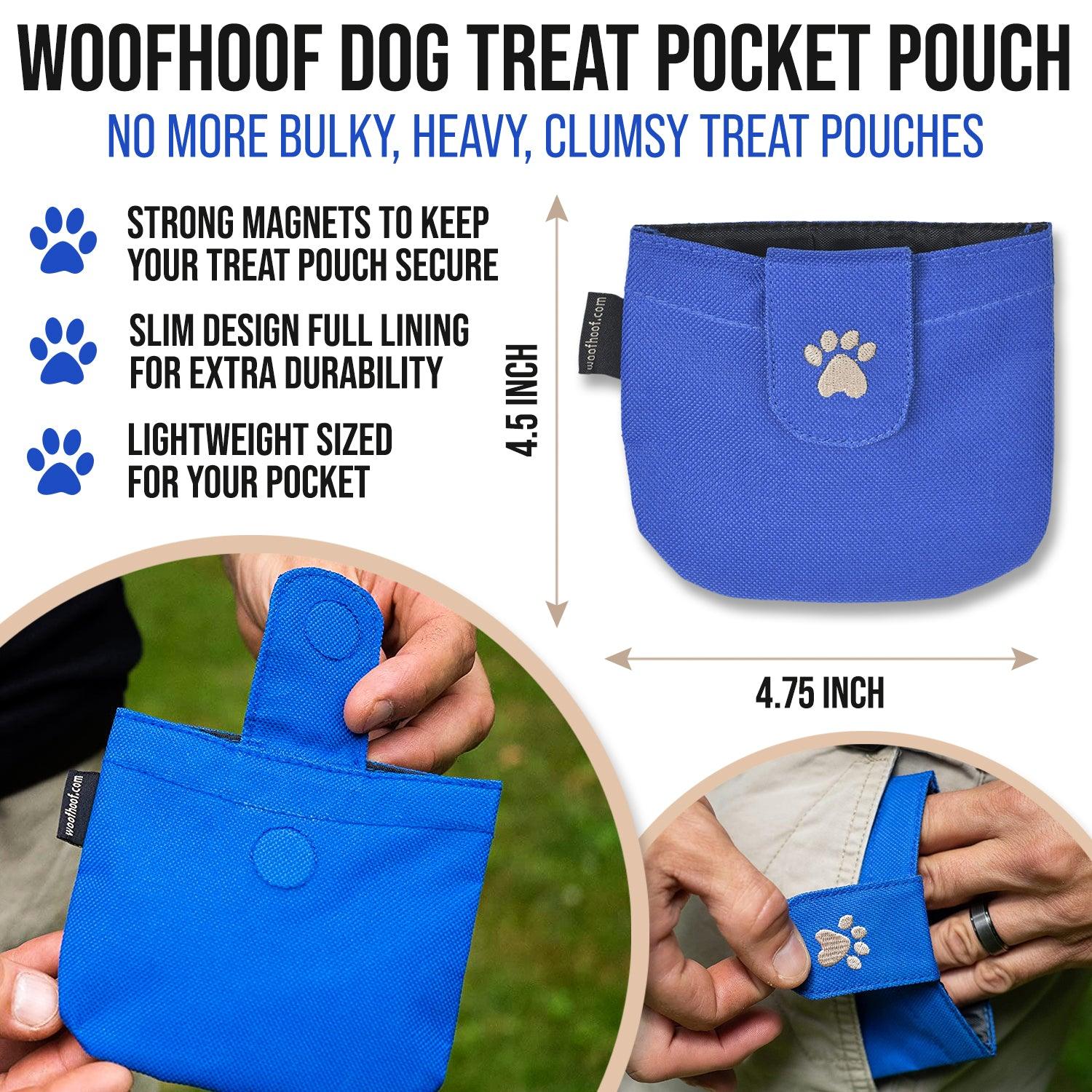 Blue Dog Pocket Pouch featuring a strong magnet and slim design