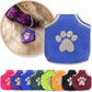Blue dog tag cover shown with multiple colors