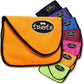 Orange bag for dog treats shown with other color options